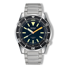 Squale 1521 Militaire Edelstahlband 1521MIL.SQ20B – Taucheruhr Edelstahl 42 mm, Zifferblatt Schwarz, Edelstahlband