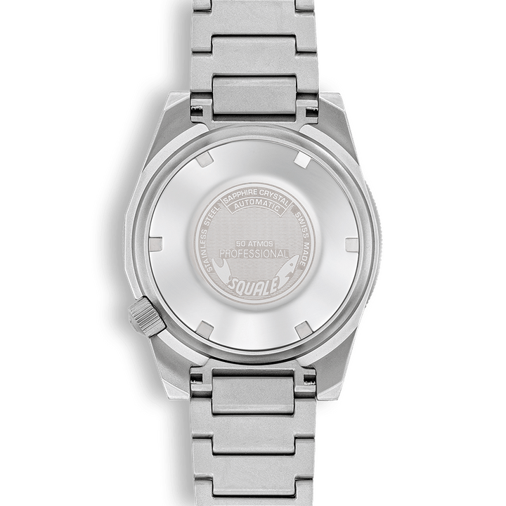 Squale 1521 Militaire Blasted Edelstahlband 1521MILBL.SQ20S – Gehäuseboden