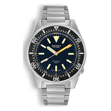 Squale 1521 Militaire Blasted Edelstahlband 1521MILBL.SQ20S – Taucheruhr Edelstahl 42 mm, Zifferblatt Schwarz, Edelstahlband
