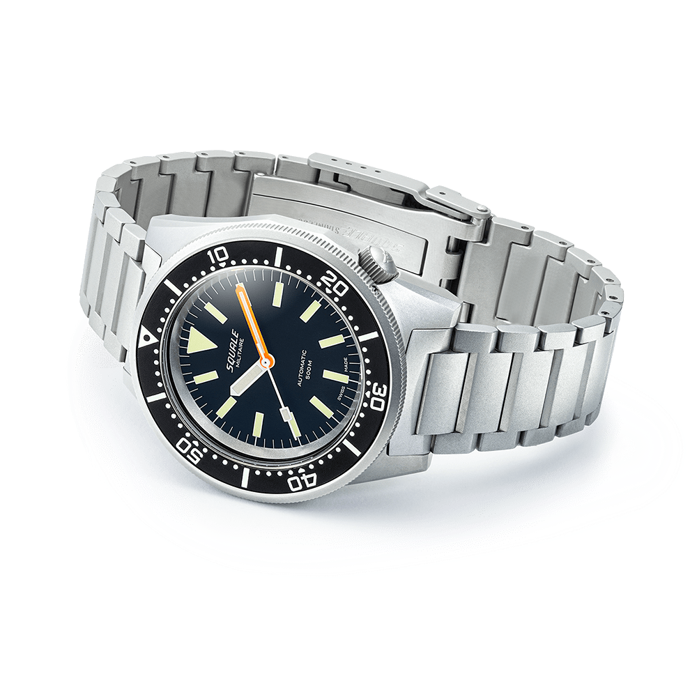 Squale 1521 Militaire Blasted Edelstahlband 1521MILBL.SQ20S – Seitenansicht