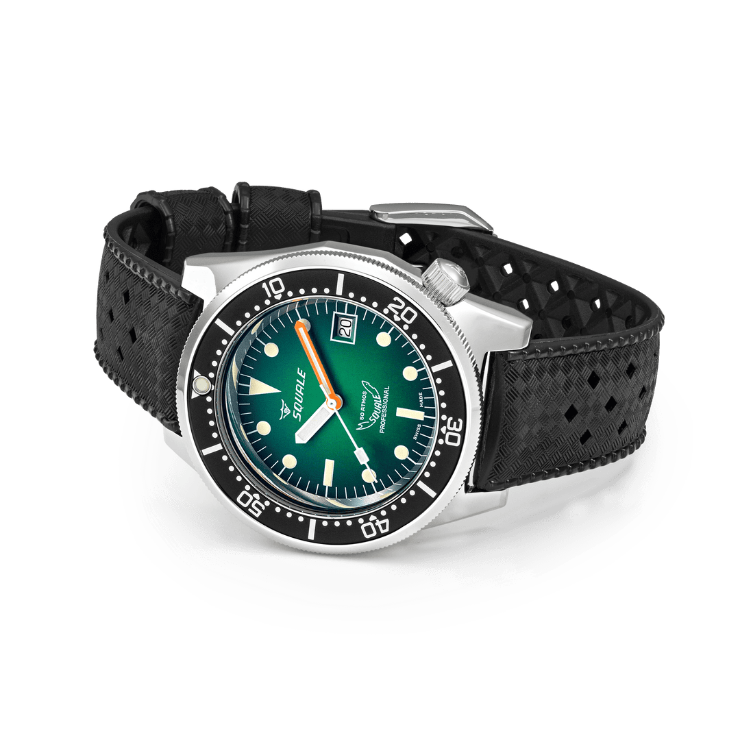 Squale 1521 Green Ray Kautschukband 1521PROFGR.HT – Ansicht 3