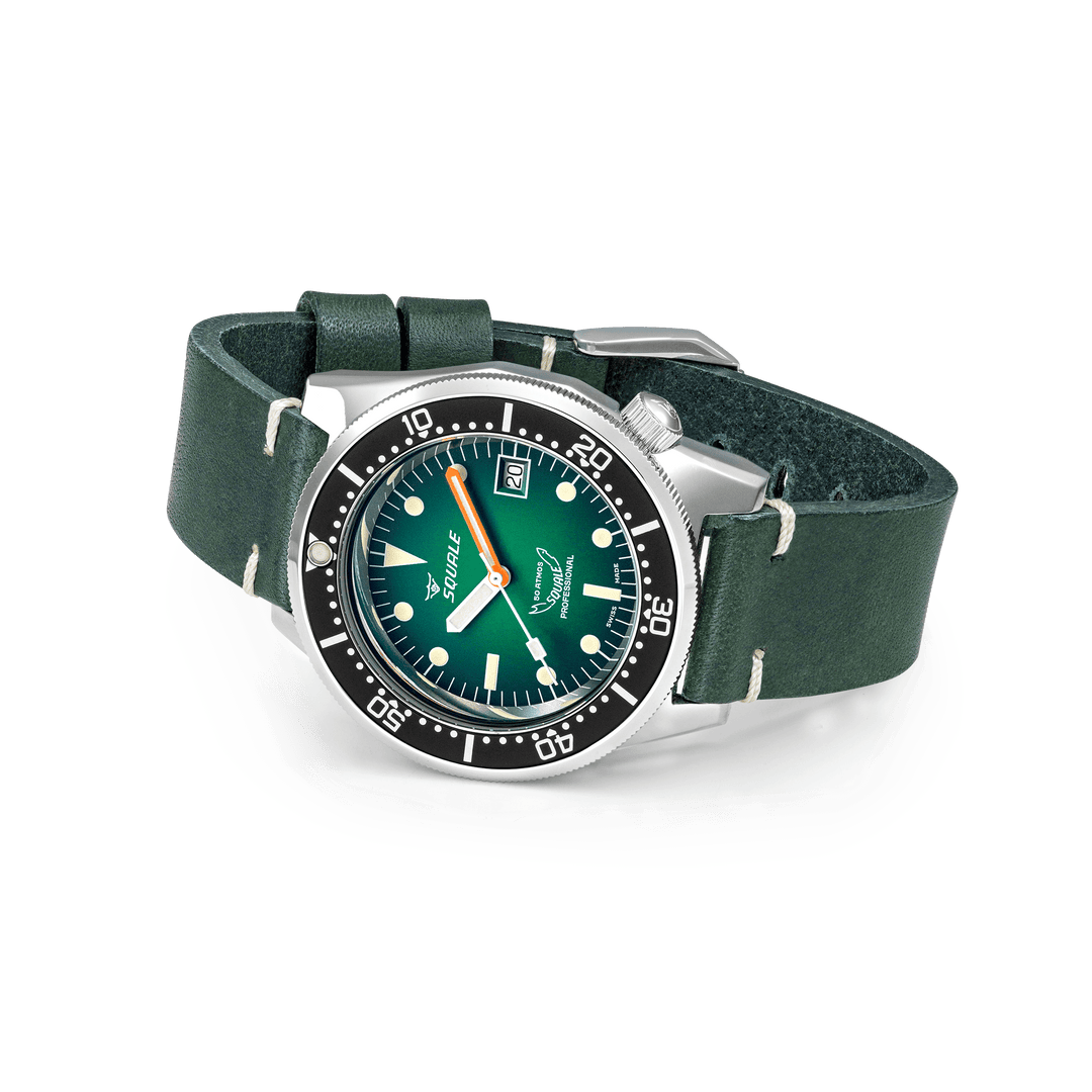 Squale 1521 Green Ray Lederband 1521PROFGR.PVE – Ansicht 3