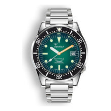 Squale 1521 Green Ray – Herren-Taucheruhr Edelstahl 42 mm mit grünem Sonnenschliff-Zifferblatt