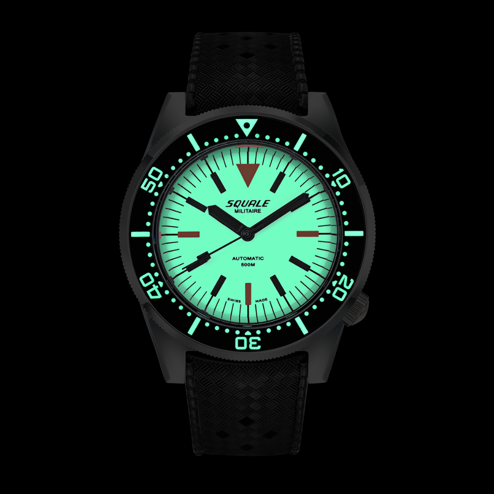 Squale 1521 Full Luminous Militaire Kautschukband 1521FUMIWT.HT – Ansicht 5