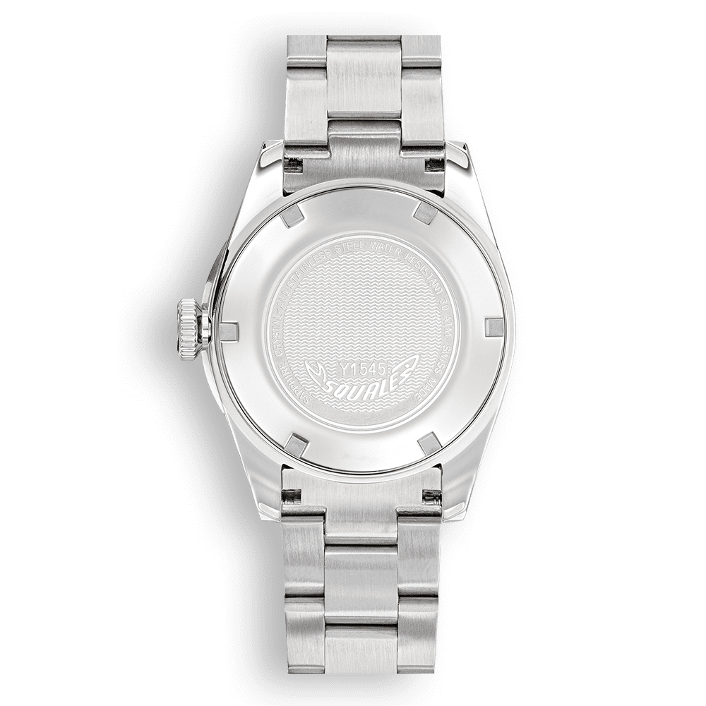 Squale 1545 Steel Black 40mm Edelstahlband 1545SSBK.AC - Gehäuseboden