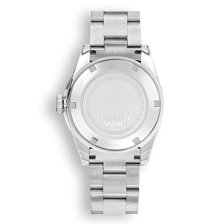 Squale 1545 Steel Black 40mm Edelstahlband 1545SSBK.AC - Gehäuseboden