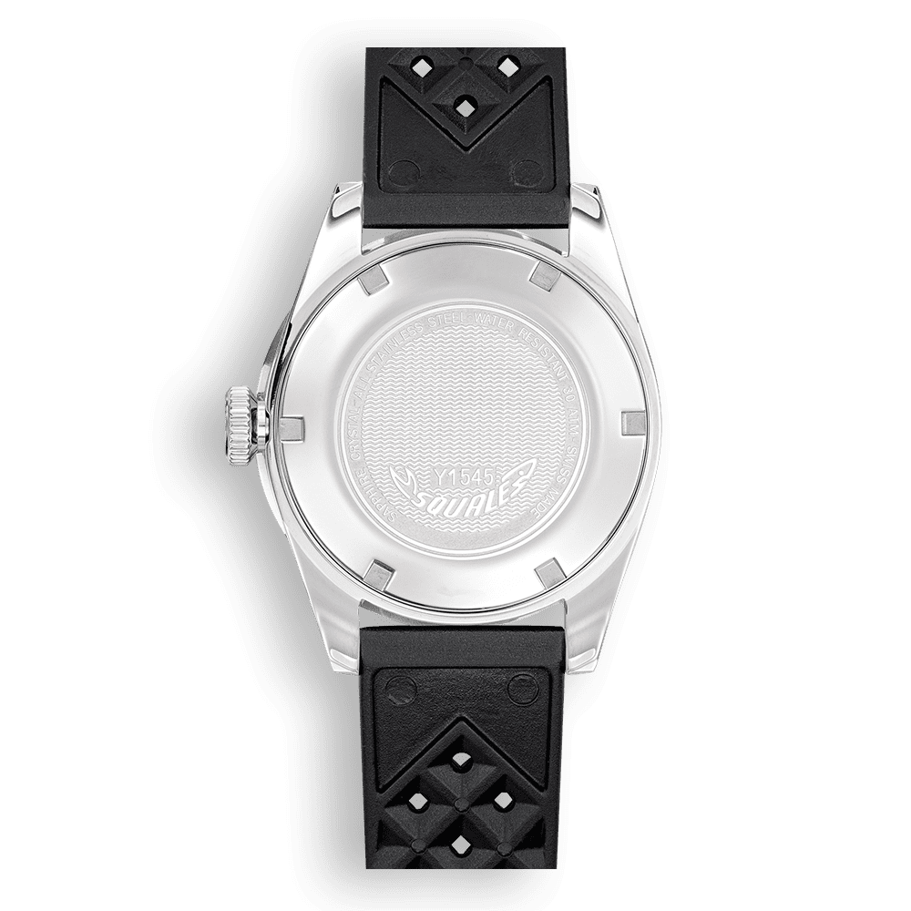 Squale 1545 Steel Black Kautschukband 1545SSBK.HT – Ansicht 2