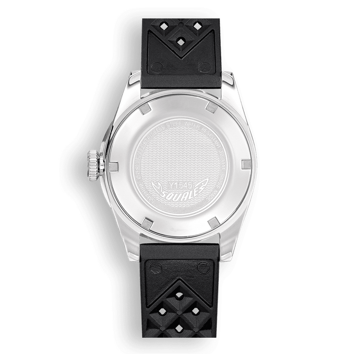Squale 1545 Steel Black Kautschukband 1545SSBK.HT – Ansicht 2