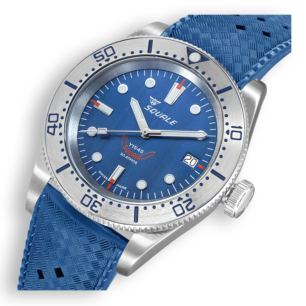Squale 1545 Steel Blue Kautschukband 1545SSBLC.HTB – Ansicht 4