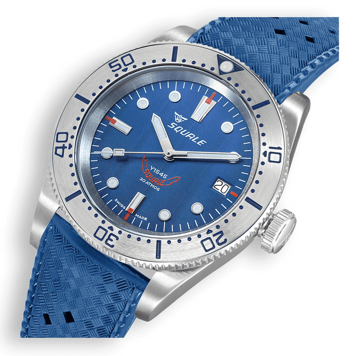 Squale 1545 Steel Blue Kautschukband 1545SSBLC.HTB – Ansicht 4
