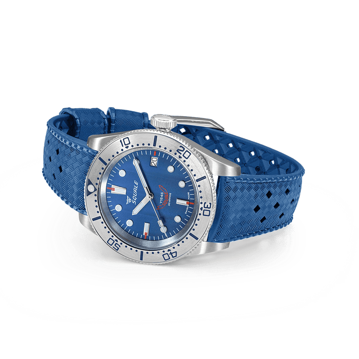 Squale 1545 Steel Blue Kautschukband 1545SSBLC.HTB – Ansicht 3