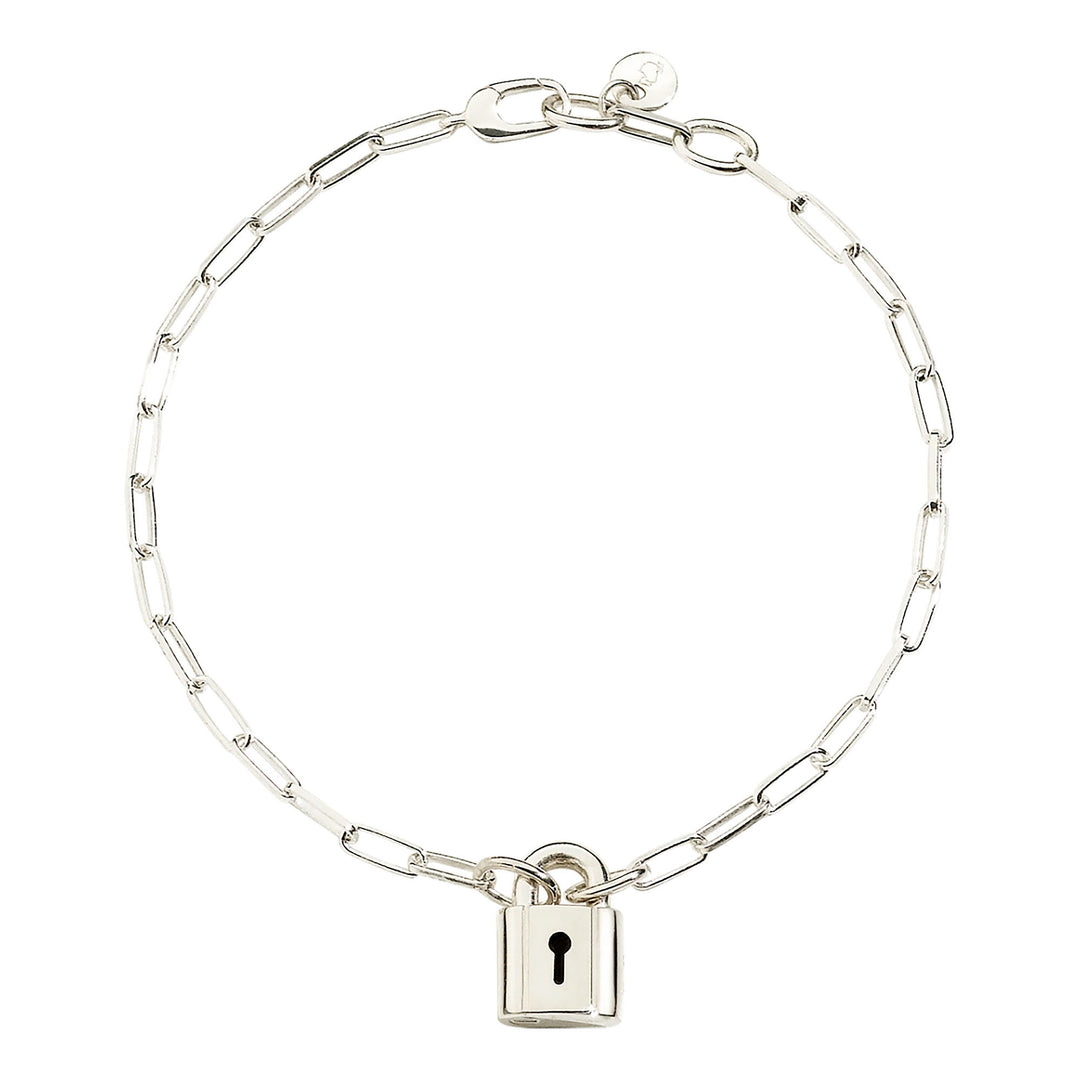 Armband Vorhängeschloss aus Silber