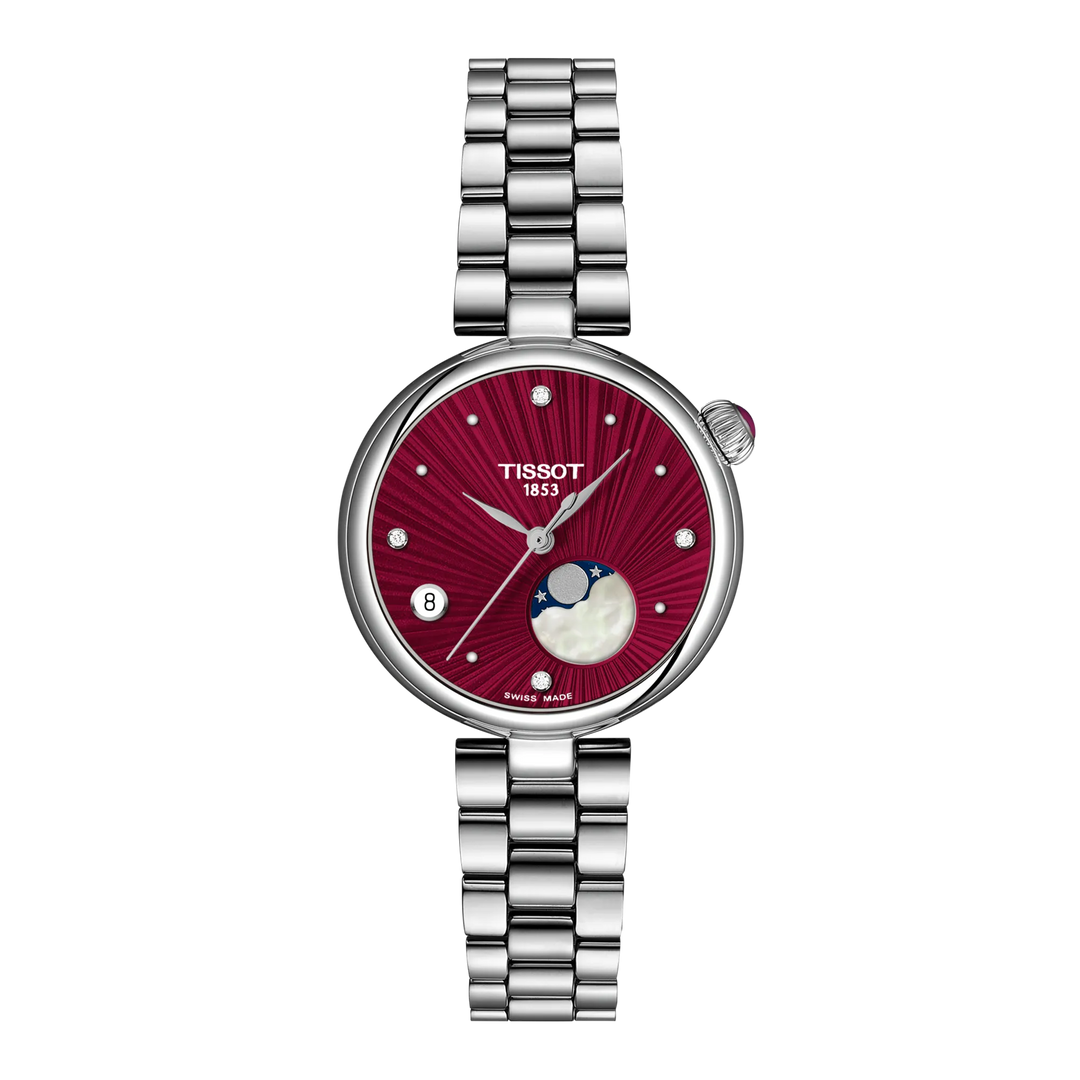 Tissot Desir 29,6mm T152.223.11.426.00 - Zifferblatt Rot, Armband Stahl