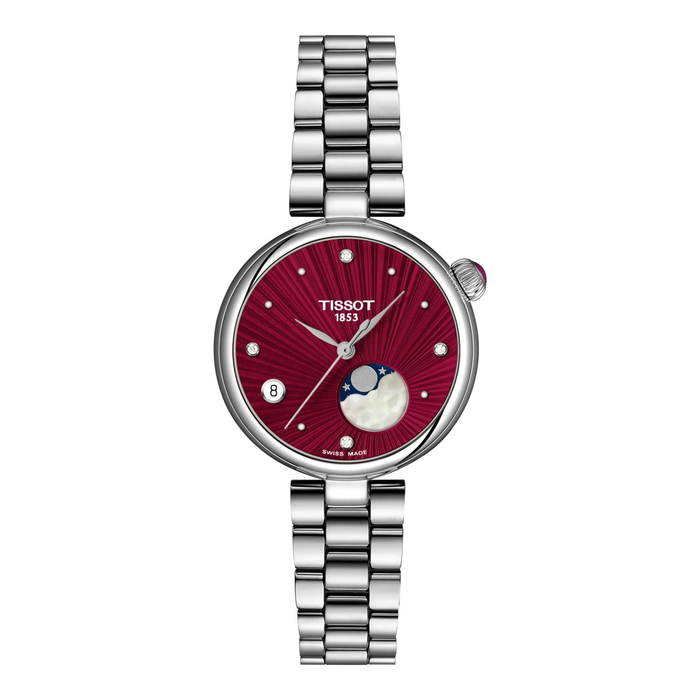 Tissot Desir 29,6mm T152.223.11.426.00 - Zifferblatt Rot, Armband Stahl