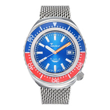 Squale 2002 Blue Red – Profi-Taucheruhr Edelstahl 44 mm mit blauem Zifferblatt und roten Akzenten