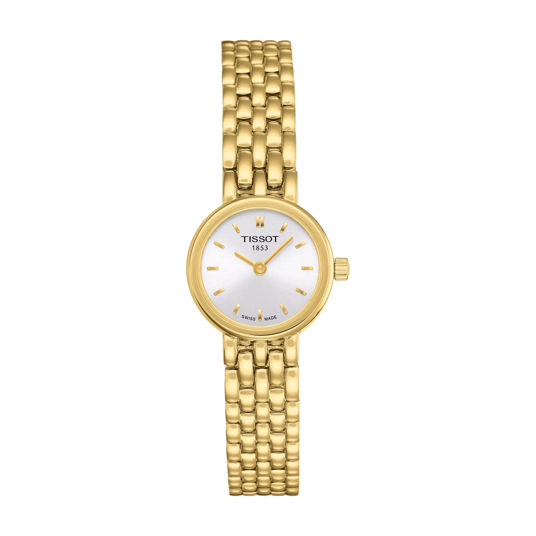 Tissot Lovely 19,5mm T058.009.33.031.00 - Zifferblatt Silber, Armband PVD-Beschichtung