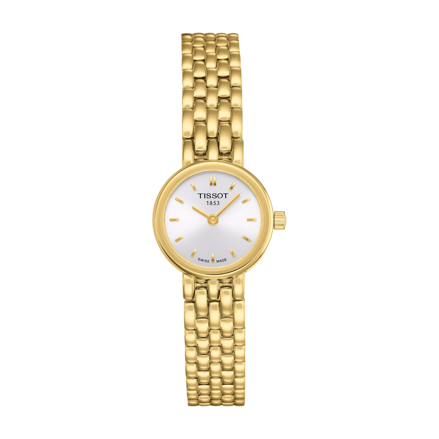 Tissot Lovely 19,5mm T058.009.33.031.00 - Zifferblatt Silber, Armband PVD-Beschichtung