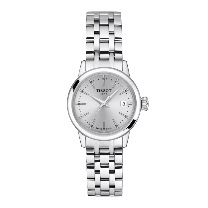 Tissot Classic Dream 28mm T129.210.11.031.00 - Zifferblatt Silber, Armband Stahl