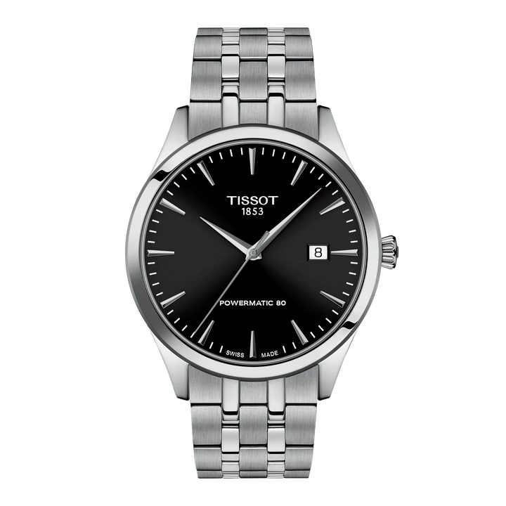 Tissot Classic Dream 40mm T158.407.11.051.00 - Zifferblatt Schwarz, Armband Stahl