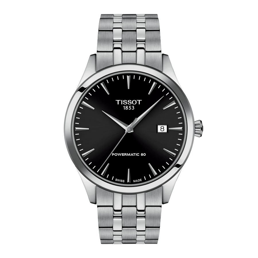 Tissot Classic Dream 40mm T158.407.11.051.00 - Zifferblatt Schwarz, Armband Stahl