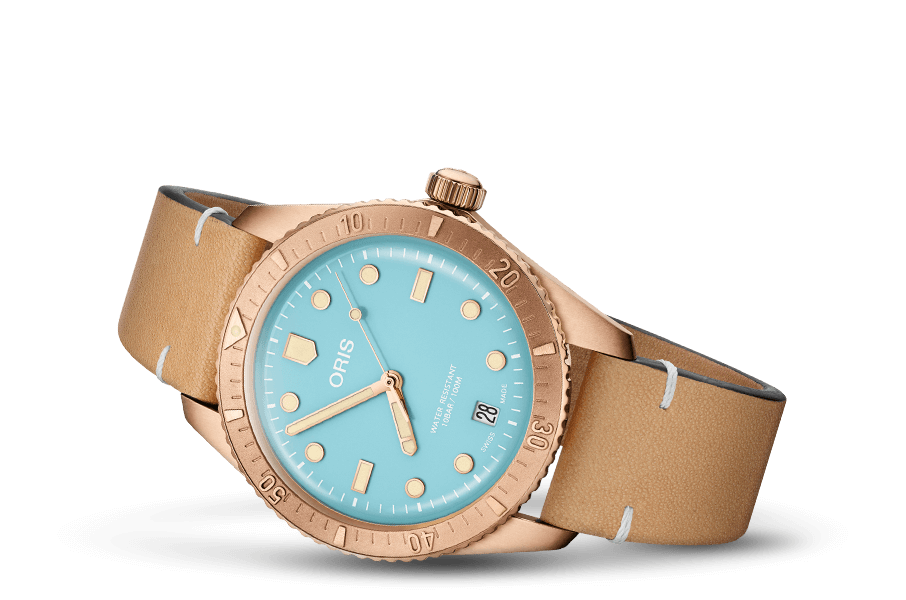 Oris Divers Sixty-Five Cotton Candy 38mm 01 733 7771 3155 – Seitenansicht