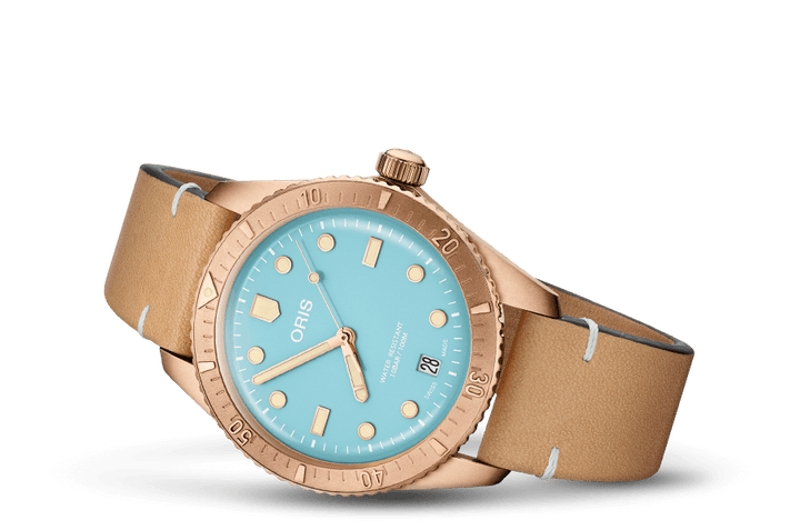 Oris Divers Sixty-Five Cotton Candy 38mm 01 733 7771 3155 – Seitenansicht