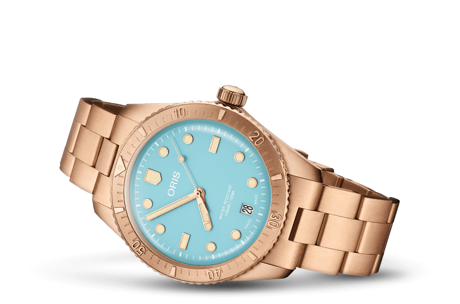 Oris Divers Sixty-Five Cotton Candy 38mm 01 733 7771 3155 – Seitenansicht