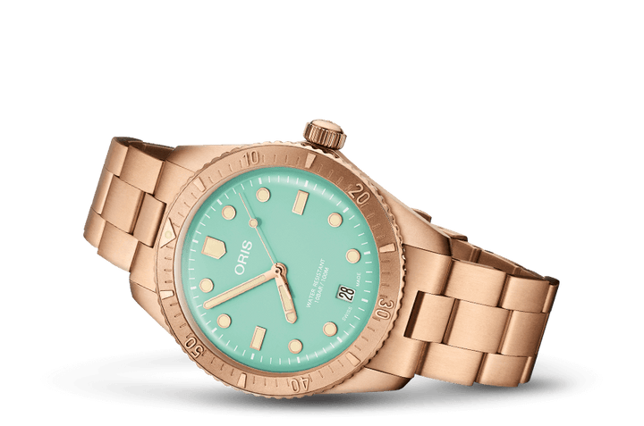 Oris Divers Sixty-Five Cotton Candy 38mm 01 733 7771 3157 – Seitenansicht