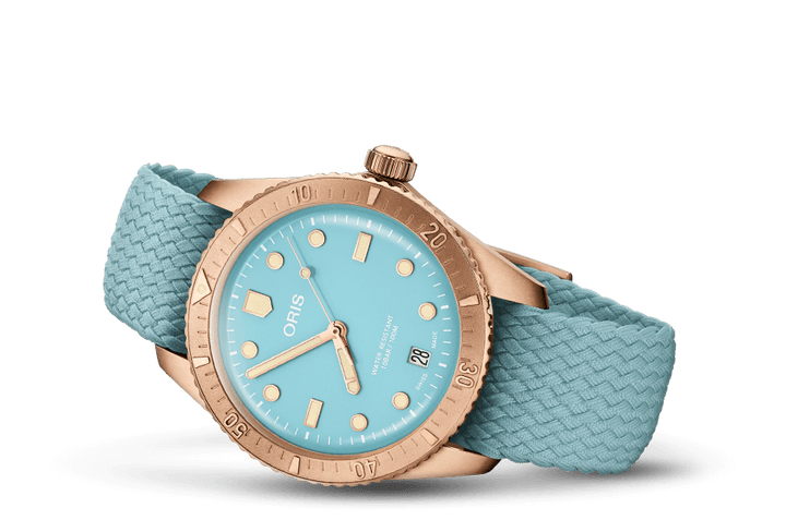 Oris Divers Sixty-Five Cotton Candy 38mm 01 733 7771 3155 – Seitenansicht