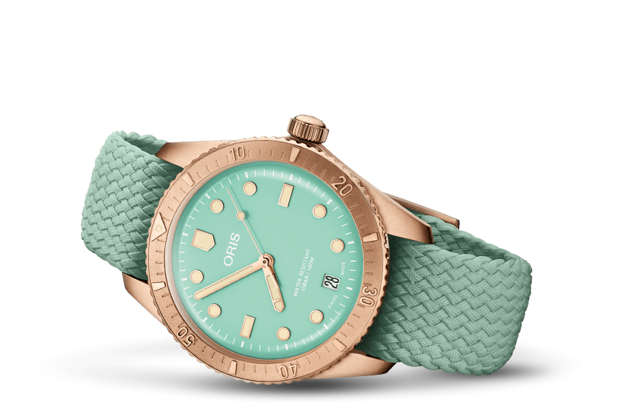 Oris Divers Sixty-Five Cotton Candy 38mm 01 733 7771 3157 – Seitenansicht