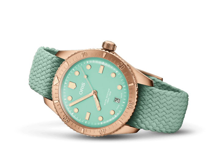 Oris Divers Sixty-Five Cotton Candy 38mm 01 733 7771 3157 – Seitenansicht