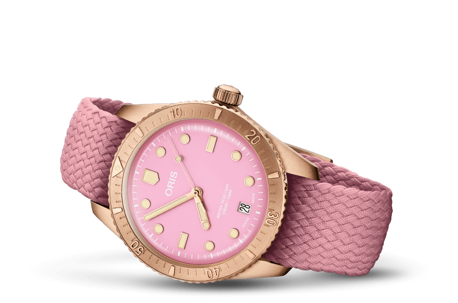 Oris Divers Sixty-Five Cotton Candy 38mm 01 733 7771 3158 – Seitenansicht