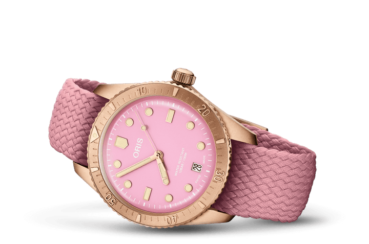 Oris Divers Sixty-Five Cotton Candy 38mm 01 733 7771 3158 – Seitenansicht