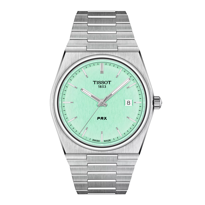 Tissot PRX 39,5mm T137.410.11.091.01 - Zifferblatt Hellgrün, Armband Stahl
