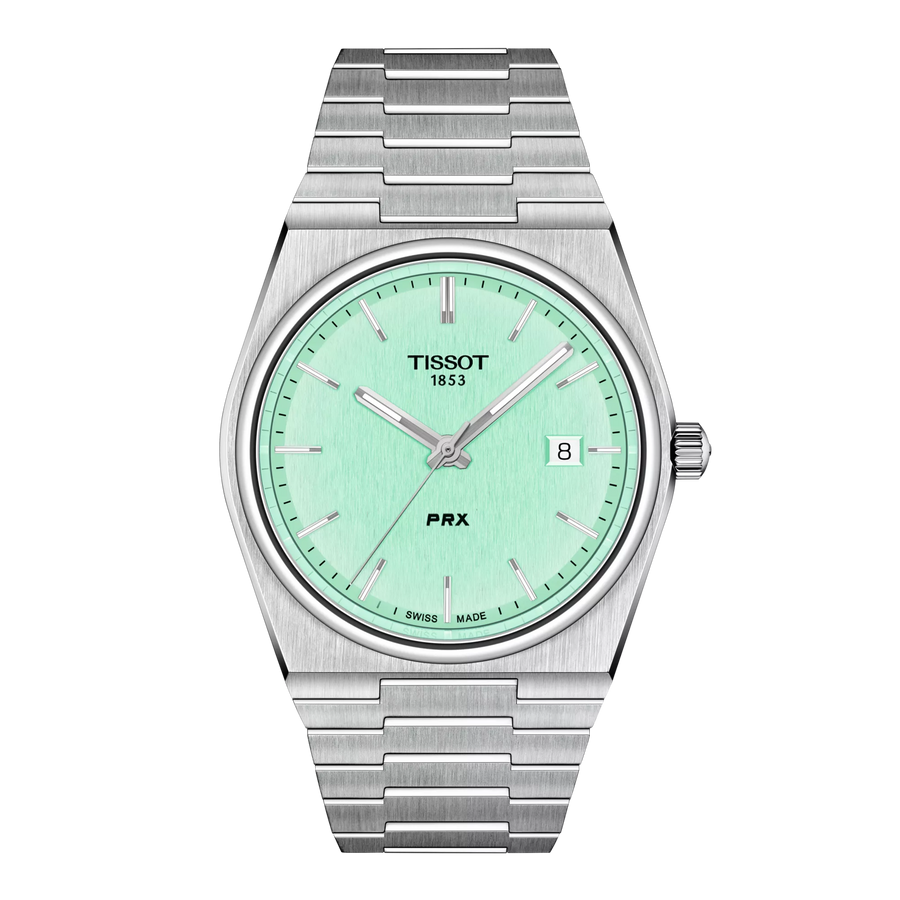 Tissot PRX 39,5mm T137.410.11.091.01 - Zifferblatt Hellgrün, Armband Stahl