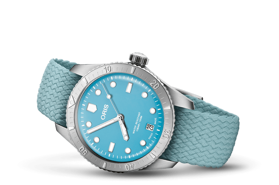 Oris Divers Sixty-Five Cotton Candy 38mm 01 733 7771 4055 – Seitenansicht