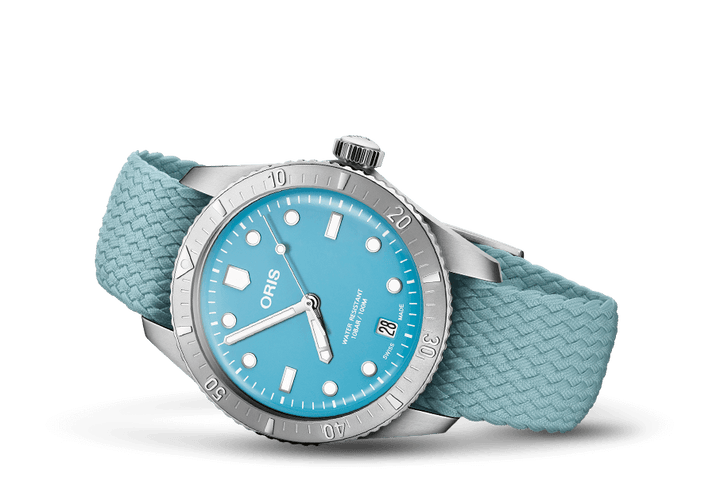 Oris Divers Sixty-Five Cotton Candy 38mm 01 733 7771 4055 – Seitenansicht
