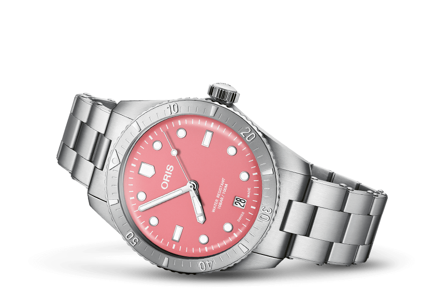Oris Divers Sixty-Five Cotton Candy 38mm 01 733 7771 4058 – Seitenansicht
