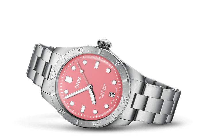 Oris Divers Sixty-Five Cotton Candy 38mm 01 733 7771 4058 – Seitenansicht