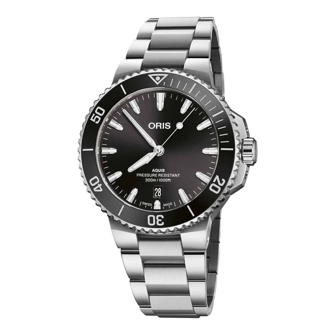 Oris Aquis Date 41,5mm 01 733 7787 4154 – Zifferblatt Schwarz, Armband Stahl