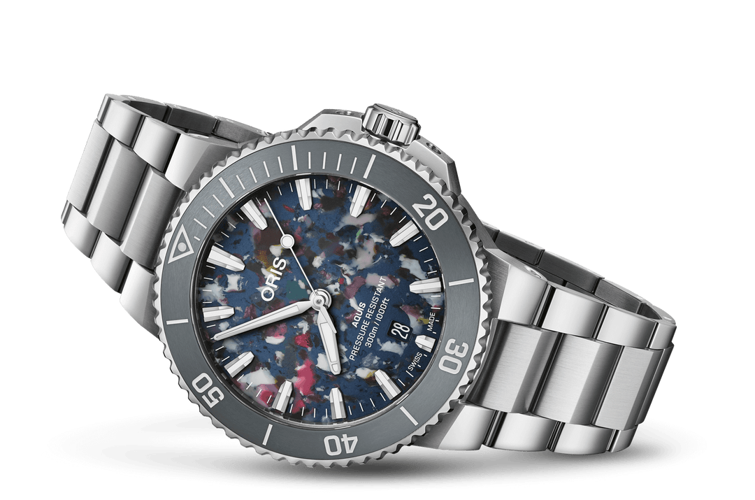 Oris Aquis Date Upcycle 41,5mm 01 733 7787 4150 – Seitenansicht