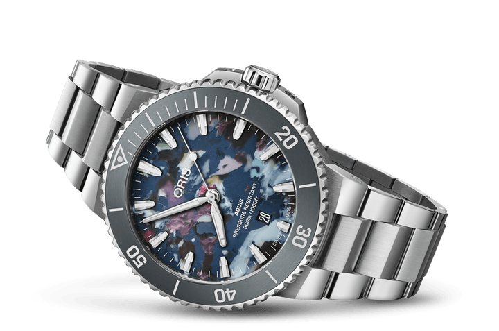 Oris Aquis Date Upcycle 43,5mm 01 733 7789 4150 – Seitenansicht