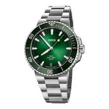 Oris Aquis Date Calibre 400 43,5mm 01 400 7790 4157 – Zifferblatt Grün, Armband Stahl
