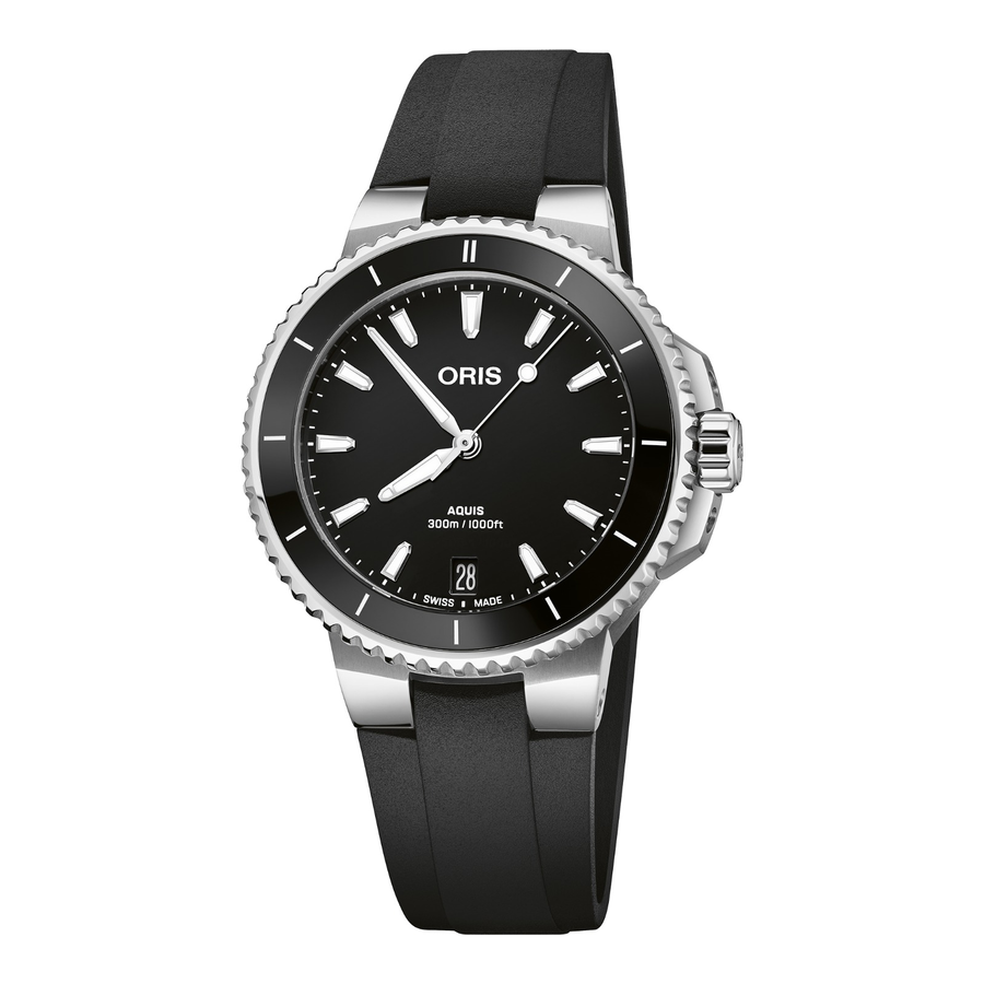 Oris Aquis Date 36,5mm 01 733 7792 4154 – Zifferblatt Schwarz, Armband Kautschuk