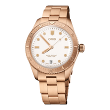 Oris Divers Sixty-Five Date 38mm 01 733 7771 3151 – Zifferblatt Weiß, Armband Bronze