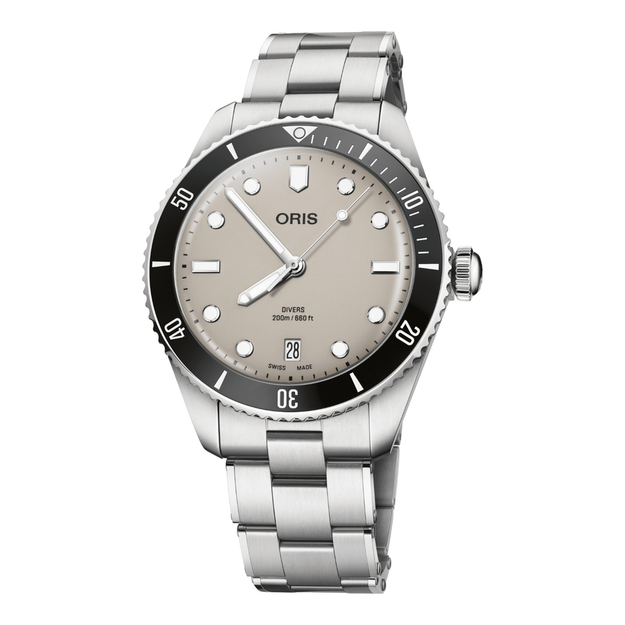 Oris Divers Date 39mm 01 733 7795 4051 – Zifferblatt Braun, Armband Stahl