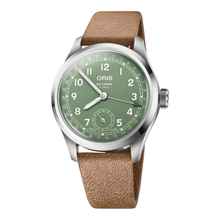 Oris Big Crown Pointer Date Calibre 403 40mm 01 403 7799 4067 – Zifferblatt Grün, Armband Leder