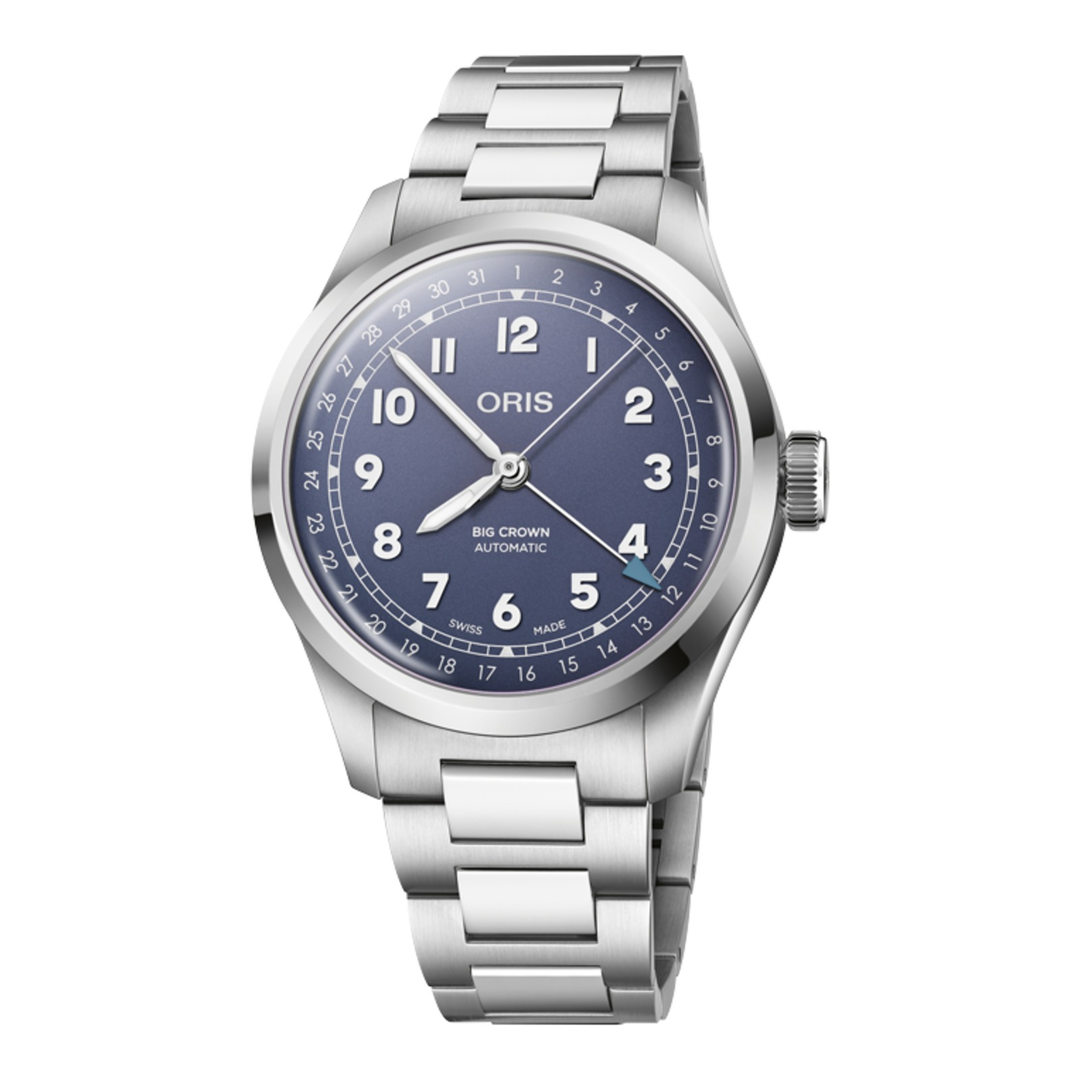 Oris Big Crown Pointer Date 40mm 01 754 7798 4068 – Zifferblatt Violett, Armband Stahl
