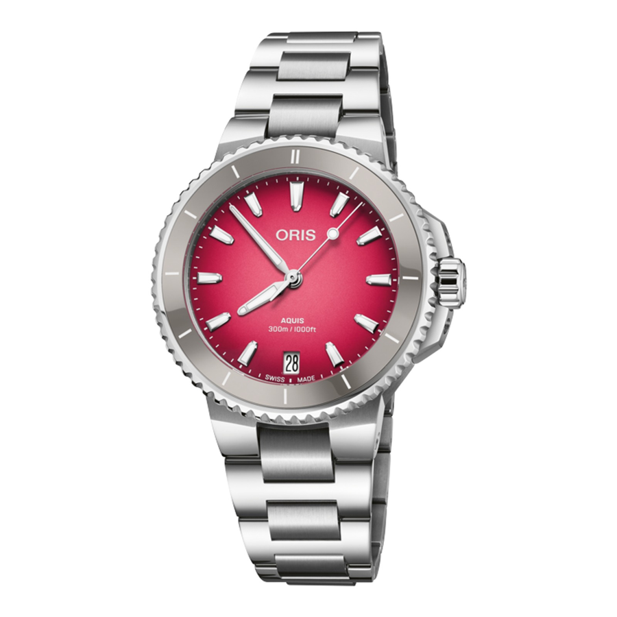 Oris Aquis Date Taste of Summer 36,5mm 01 733 7792 4158 – Zifferblatt Rosa, Armband Stahl