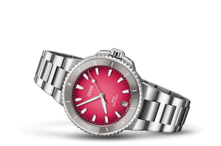 Oris Aquis Date Taste of Summer 36,5mm 01 733 7792 4158 – Seitenansicht